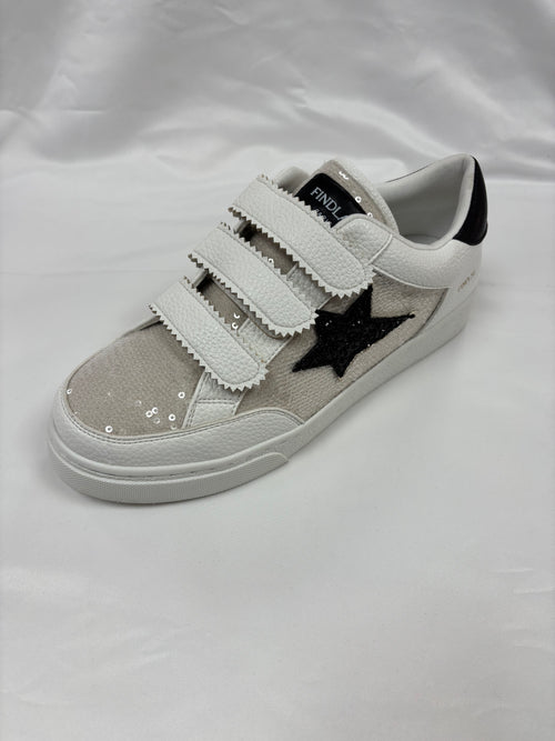 Baskets scratch blanches et noirs