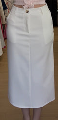 Jupe blanche midi