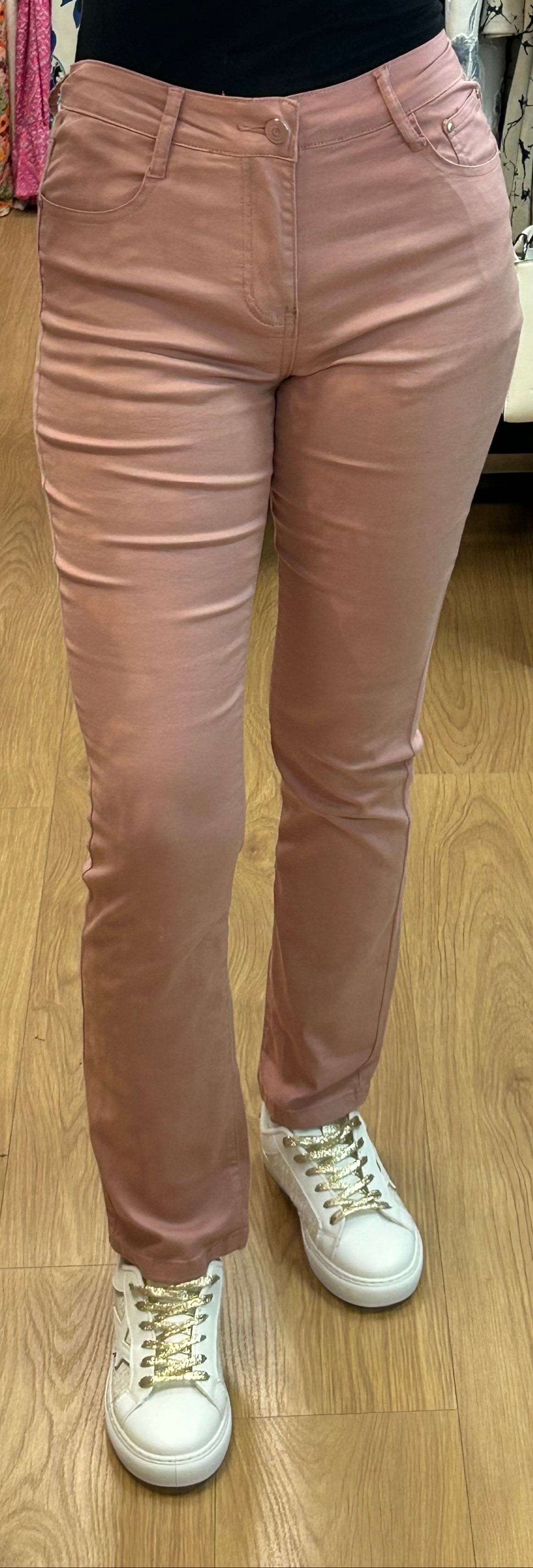 Jean voggo rose poudré droit