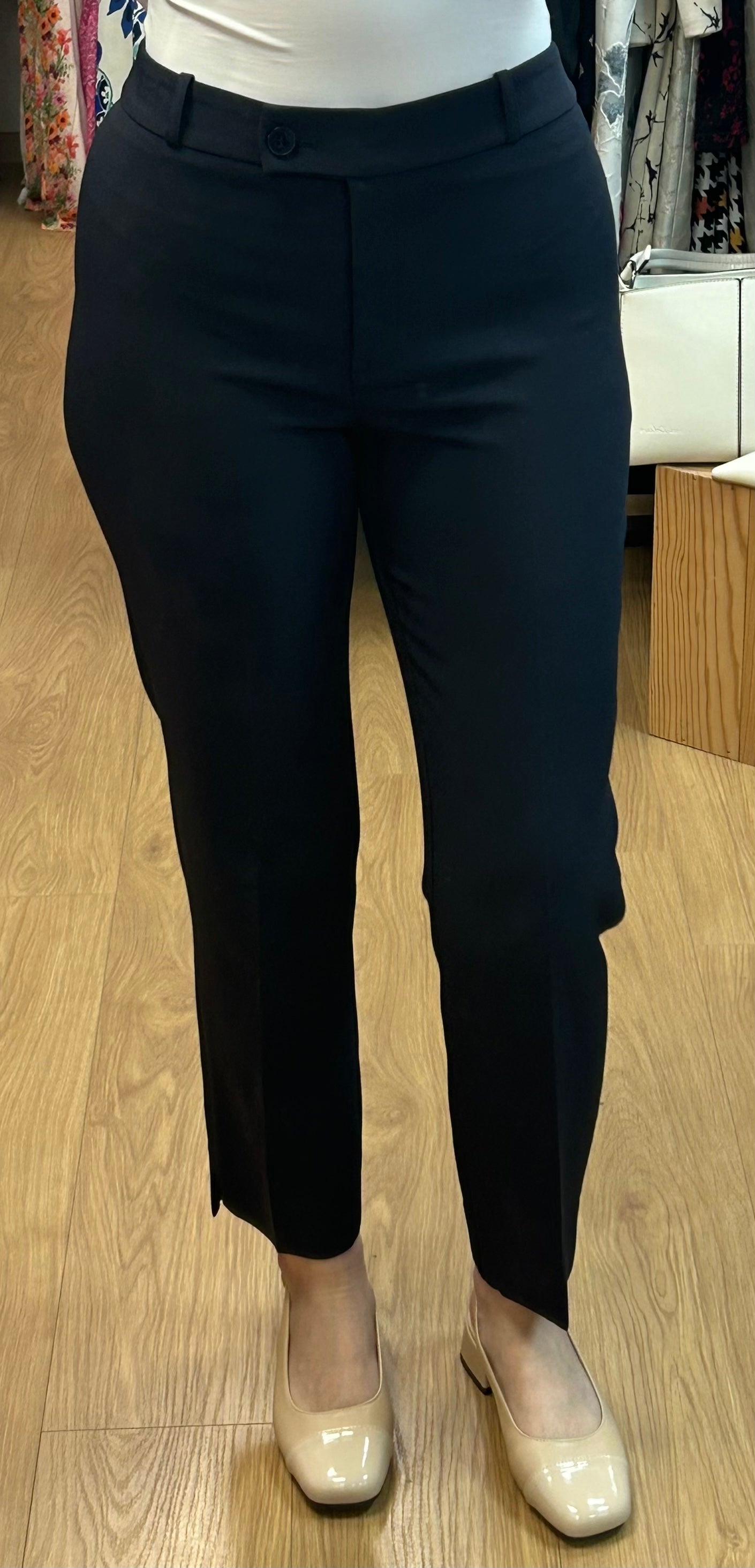 Pantalon hippocampe élastique bleu marine