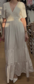 Robe longue écrue