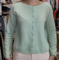 Cardigan vert pastel