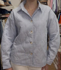Veste rayée bleu clair