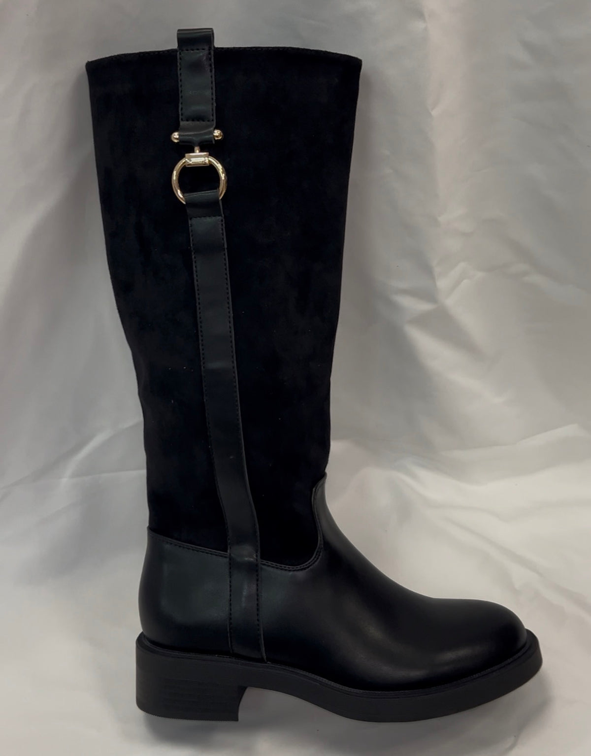 Botte noir à boucle