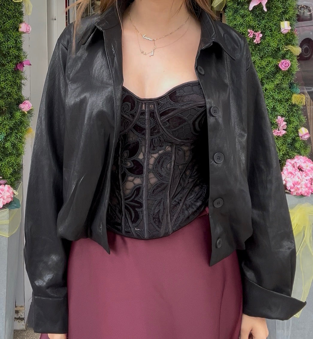 Veste simili cuir