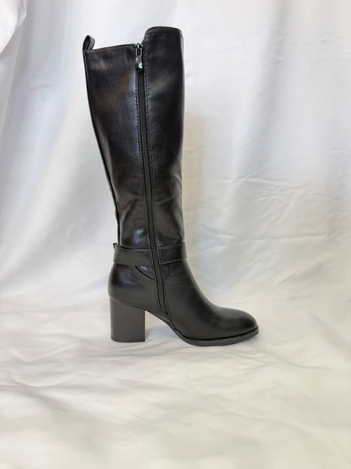 Botte noir élastique