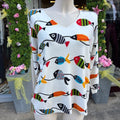 Pull imprimé poissons